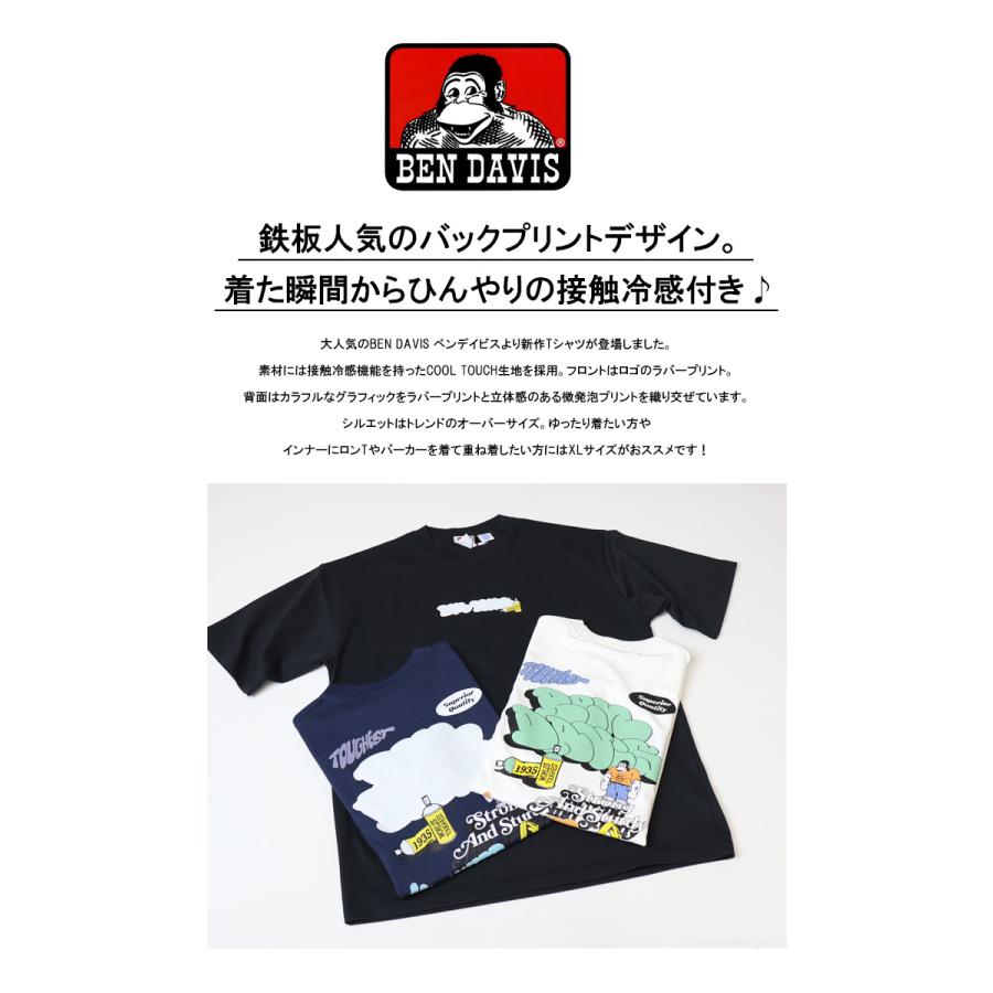 BEN様用 XLサイズ BEN DAVIS（ベンデイビス） 接触冷感 OVERLAP バックプリント 半袖T
