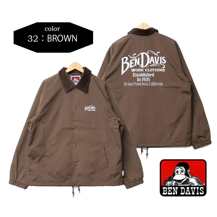 BEN DAVIS（ベンデイビス） オールドサイン コーチジャケット バック