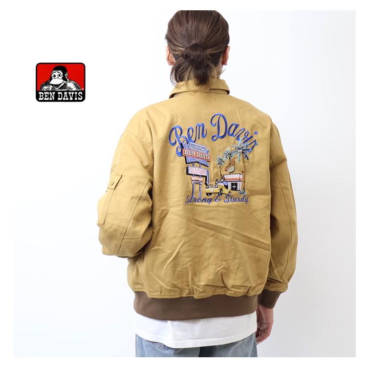 BEN DAVIS ベージュジャケット Sサイズ BEN DAVIS ベンデイビス コットンダック スーベニアジャケット