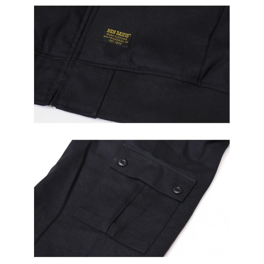 【フェード感◎】BEN DAVIS ダックジャケット　ブラック Lサイズ フェード感◎】BEN DAVIS ダックジャケット ブラック Lサイズ