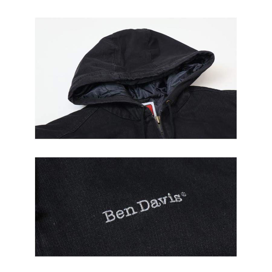 BEN DAVIS（ベンデイビス） ダック素材 中綿 ジップパーカー メンズ