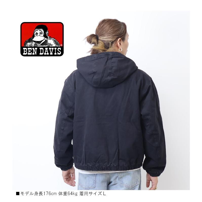 BEN DAVIS（ベンデイビス） ダック素材 中綿 ジップパーカー メンズ