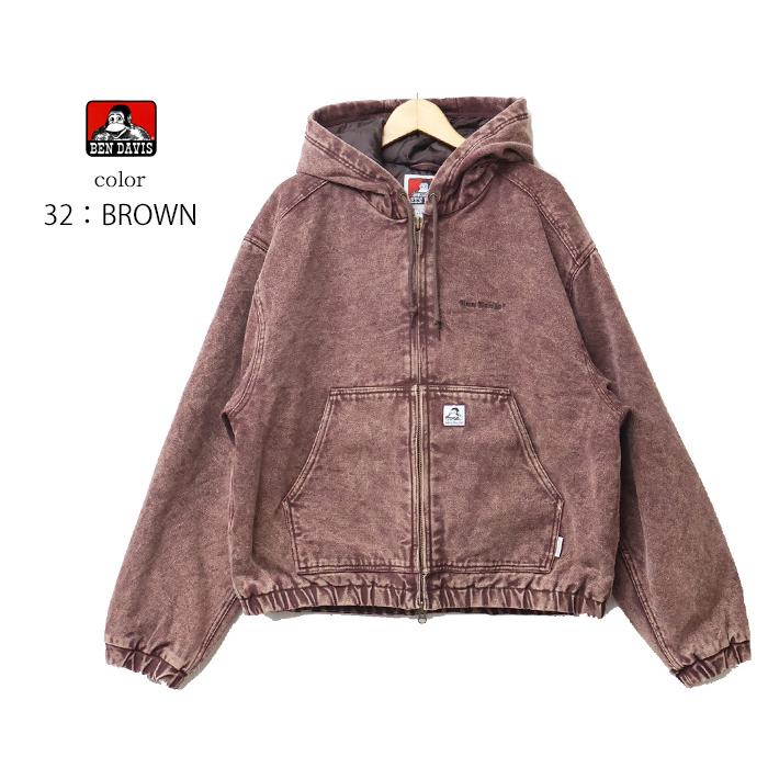 BEN DAVIS（ベンデイビス） ダック素材 中綿 ジップパーカー メンズ