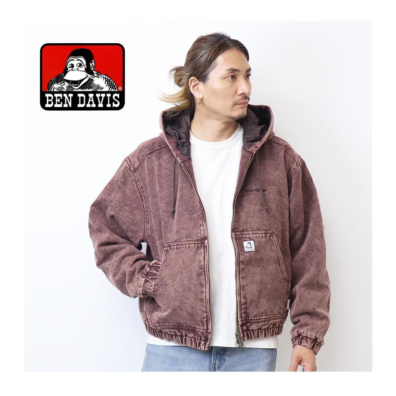 BEN DAVIS（ベンデイビス） ダック素材 中綿 ジップパーカー メンズ