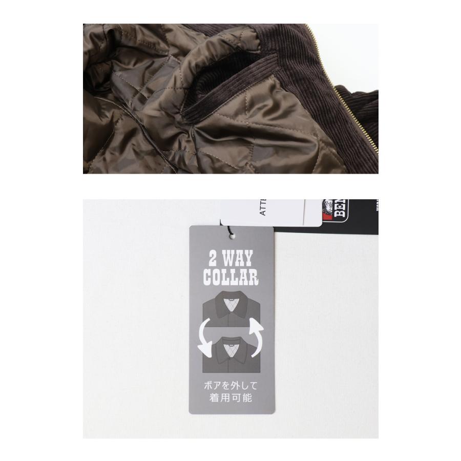 BEN DAVIS（ベンデイビス） 衿ボア コーデュロイジャケット メンズ