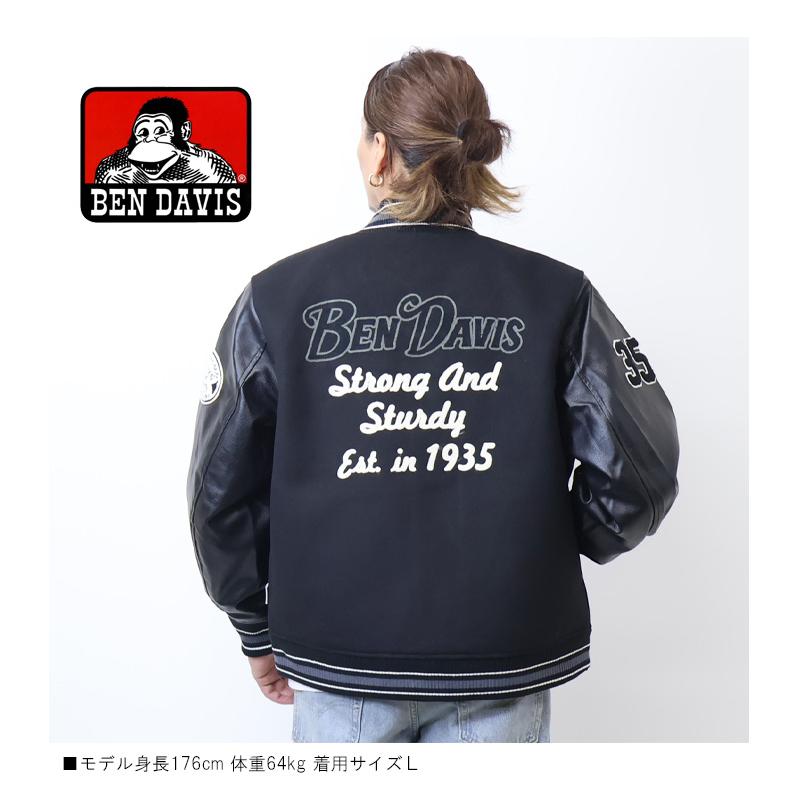 BEN DAVIS ベンデイビス フェイクレザー 刺繍 ワッペン