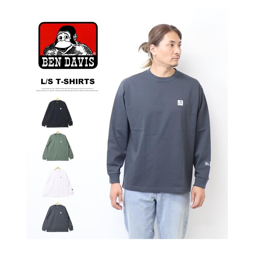 VANNER 公式長袖Tシャツ ヘソン 直筆サイン入り ベナー BEN DAVIS（ベンデイビス） ワンポイント 長袖Tシャツ ビッグ