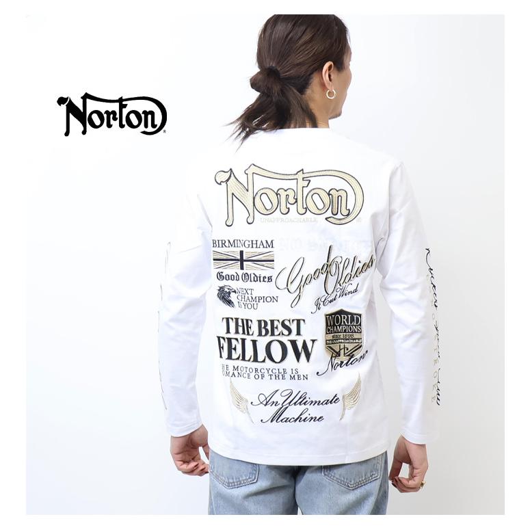 ノートン（NORTON） ゴールド刺繍 MAX ロンT メンズ カットソー 長T