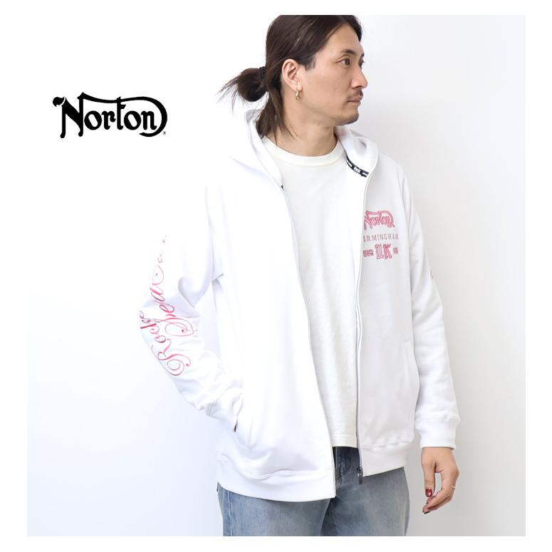 ノートン（NORTON） MAXピンクメタル スウェットジップパーカー 裏毛
