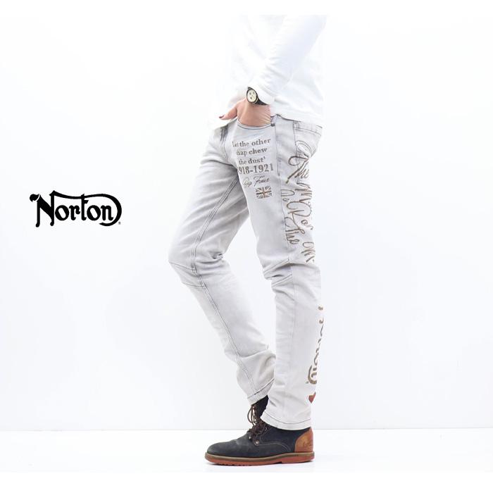 ノートン（NORTON） ストレッチ スリム ケミカル MAX デニムパンツ
