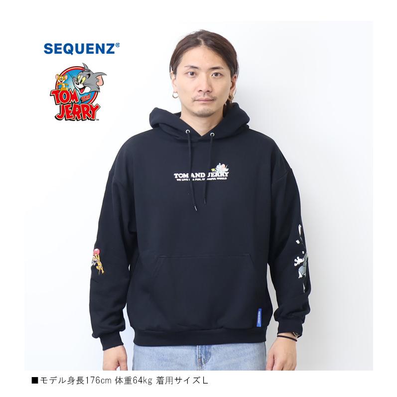 SEQUENZ トムとジェリー HEART LOGO ハート スウェットパーカー 裏毛