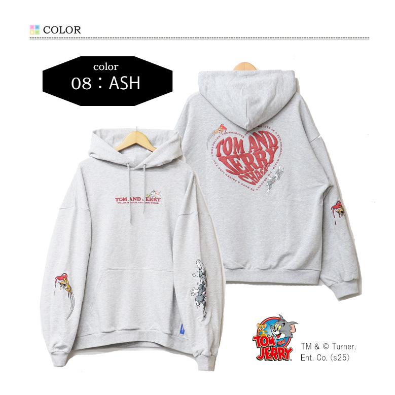 SEQUENZ トムとジェリー HEART LOGO ハート スウェットパーカー 裏毛