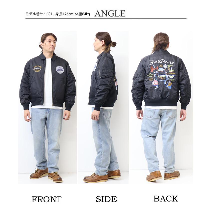 BEN DAVIS（ベンデイビス） スーベニア刺繍 フライトジャケット メンズ