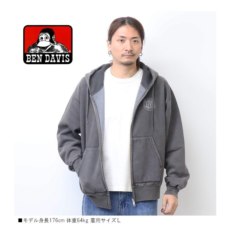 BEN DAVIS（ベンデイビス） ヴィンテージ加工 スウェットジップ