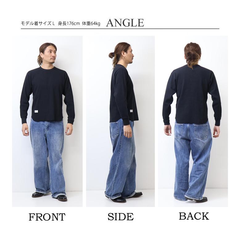 BEN DAVIS（ベンデイビス） ワッフル素材 長袖Tシャツ クルーネック