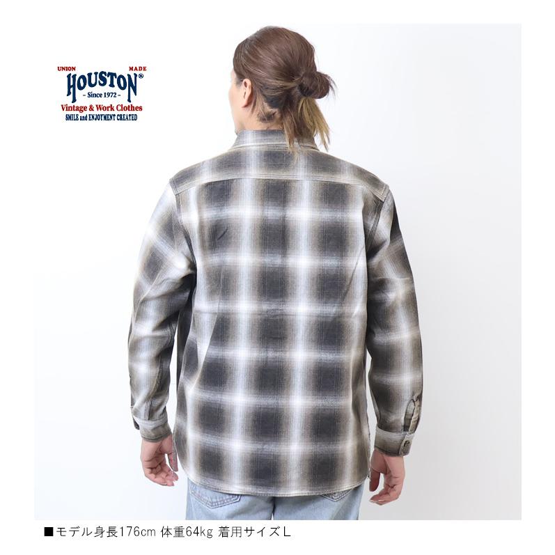 HOUSTON（ヒューストン） ビンテージ オンブレー チェック ビエラ