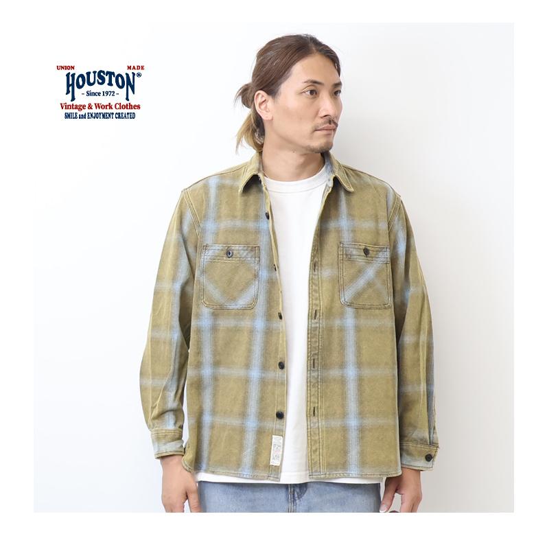 HOUSTON ヒューストン ビンテージ オンブレー チェック ビエラ シャツ HOUSTON（ヒューストン） シャツ 「HOUSTON/ヒューストン」VINTAGE