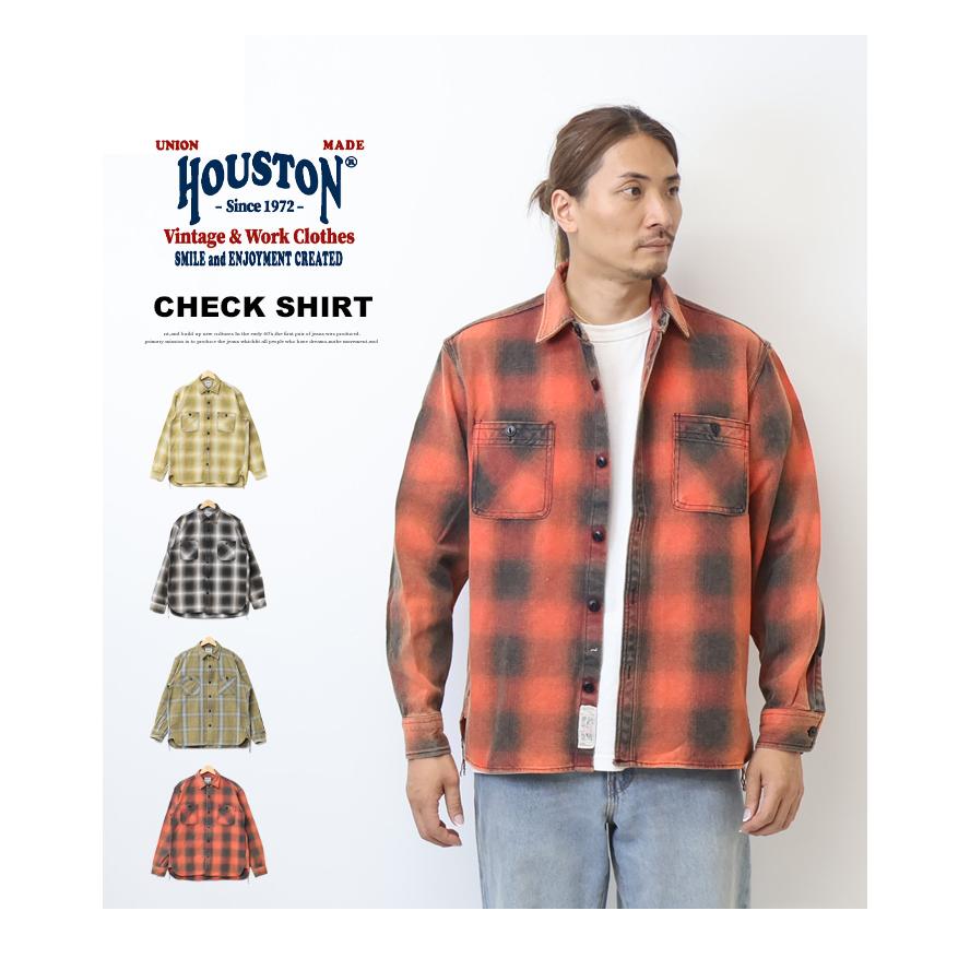 HOUSTON（ヒューストン） ビンテージ オンブレー チェック ビエラ