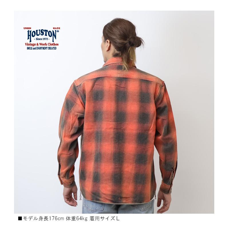 HOUSTON（ヒューストン） ビンテージ オンブレー チェック ビエラ
