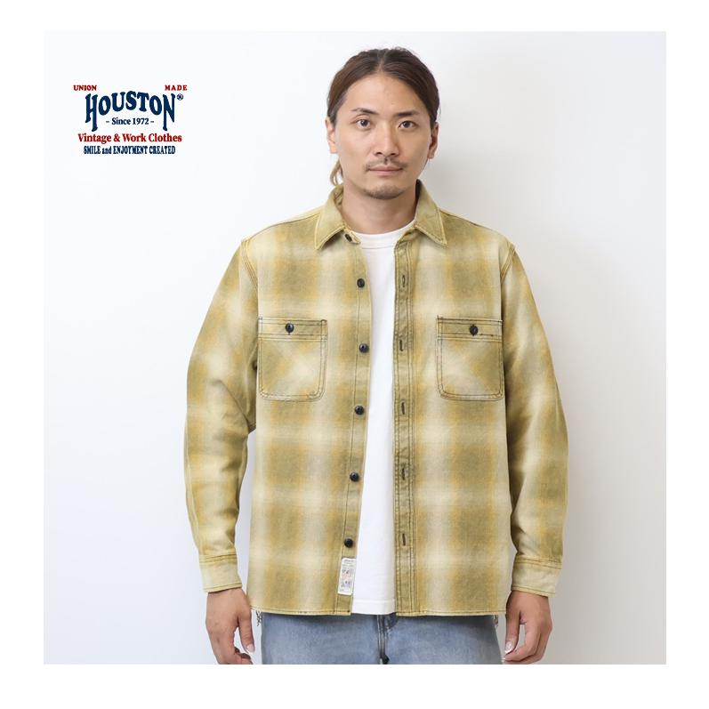 HOUSTON（ヒューストン） ビンテージ オンブレー チェック ビエラ