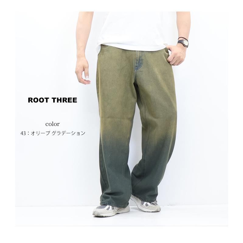 ROOT THREE（ルートスリー） スラブデニム バギーパンツ ジーンズ