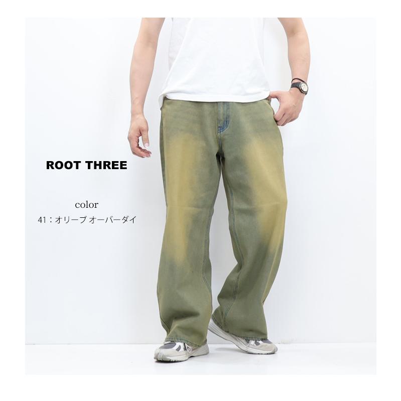 ROOT THREE（ルートスリー） スラブデニム バギーパンツ ジーンズ