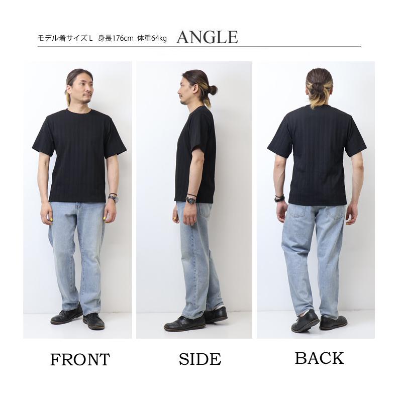 大きいサイズ LOUIS CHAVLON ルイシャブロン ジャガード クルーネック