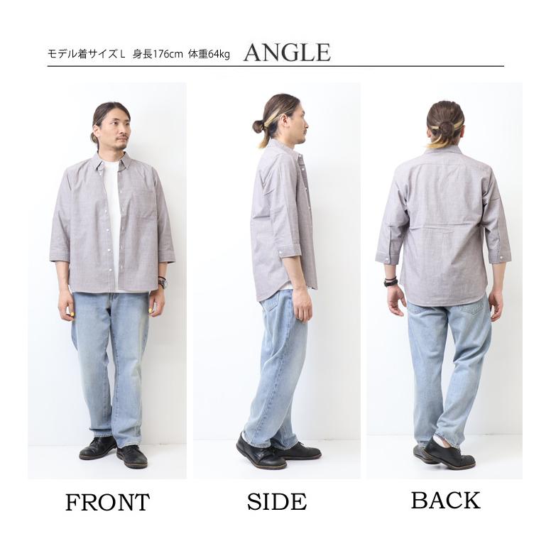 NATURAL STORY アンサンブル ストライプ 7分袖シャツ 半袖Tシャツ 2