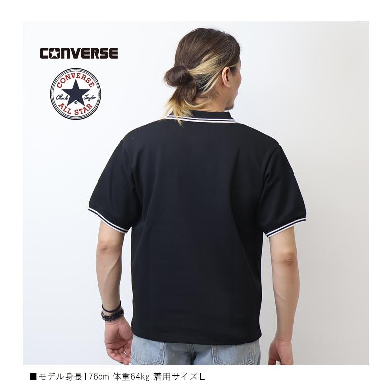 CONVERSE（コンバース） ワンポイント刺繍 半袖ポロシャツ メンズ 5273