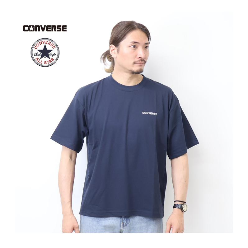 CONVERSE（コンバース） ワンポイント刺繍 半袖Tシャツ 半T メンズ