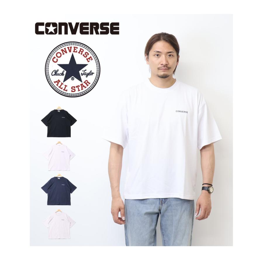 CONVERSE（コンバース） ワンポイント刺繍 半袖Tシャツ 半T メンズ