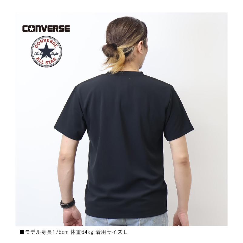 CONVERSE（コンバース） 胸ポケット またぎ刺繍 半袖Tシャツ メンズ