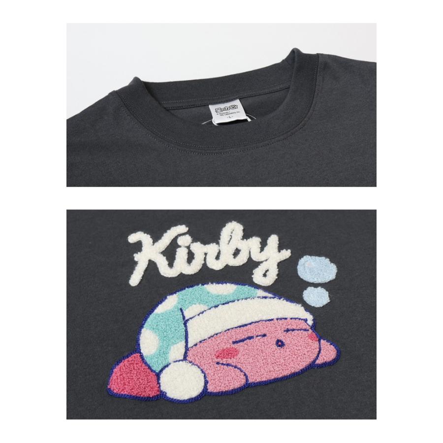 星のカービィ サガラ刺繍 半袖Tシャツ 半T メンズ 5277-2835 : REX ONE