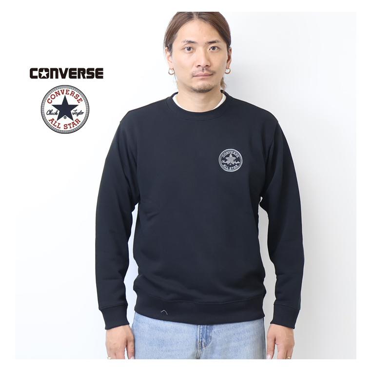 CONVERSE（コンバース） ワンポイント刺繍 スウェットシャツ 裏毛