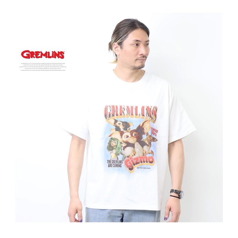 GREMLINES グレムリン プリント 半袖Tシャツ 半T メンズ ギズモ