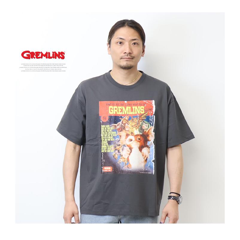 GREMLINES グレムリン ムービーポスタープリント 半袖Tシャツ 半T