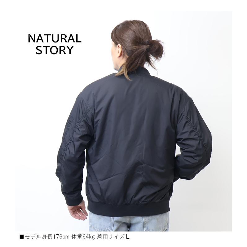 NATURAL STORY 身頃裏ボア MA-1ジャケット ブルゾン アウター メンズ