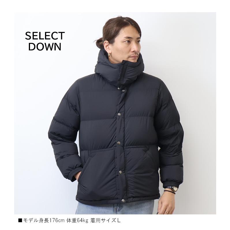 SELECT DOWN グースダウンジャケット フード脱着 アウター メンズ 送料