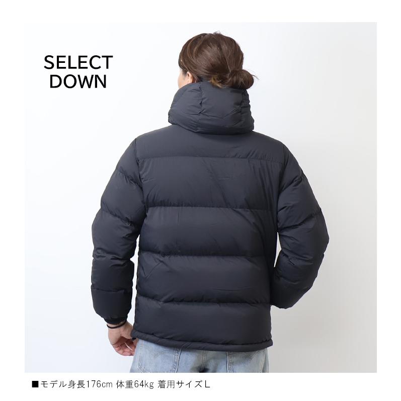 SELECT DOWN グースダウンジャケット フード脱着 アウター メンズ 送料