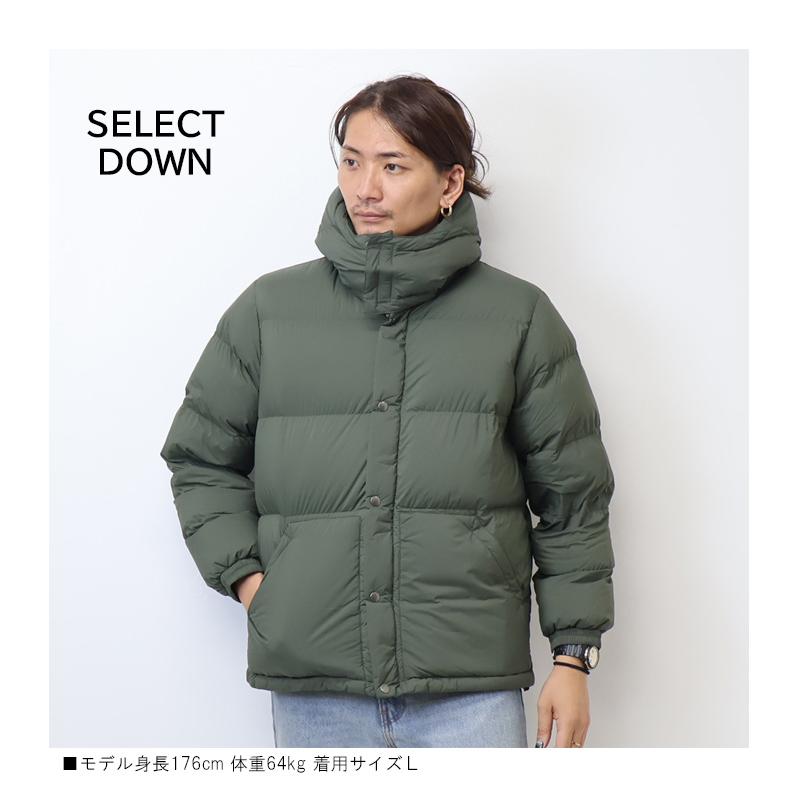 Steal ダウンジャケット オリーブ SELECT DOWN グースダウンジャケット フード脱着 アウター メンズ 送料