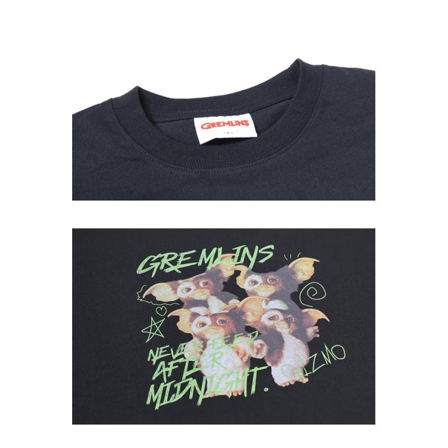 GREMLINES グレムリン ギズモ ラクガキプリント 長袖Tシャツ 長T