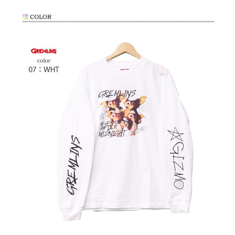 GREMLINES グレムリン ギズモ ラクガキプリント 長袖Tシャツ 長T ロンT