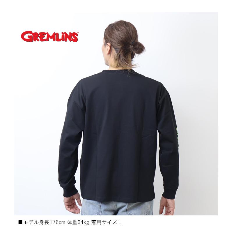 GREMLINES グレムリン ギズモ ラクガキプリント 長袖Tシャツ 長T