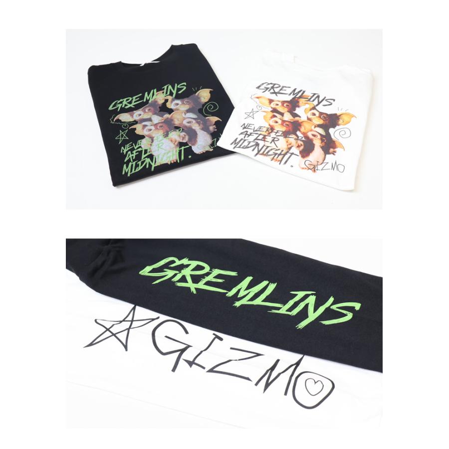 GREMLINES グレムリン ギズモ ラクガキプリント 長袖Tシャツ 長T ロンT