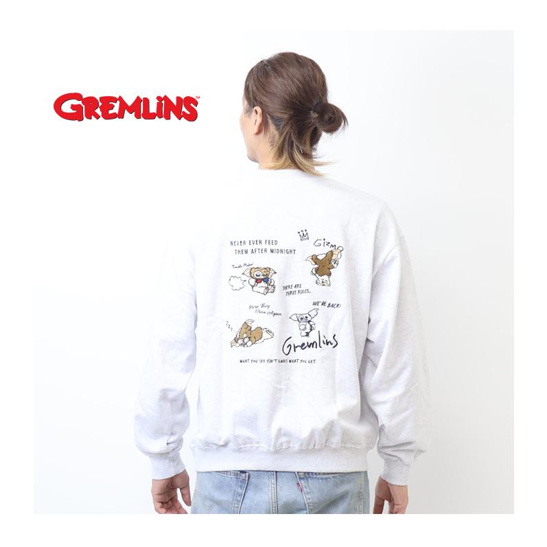 GREMLINES グレムリン ラクガキ刺繍 スウェットシャツ 裏毛
