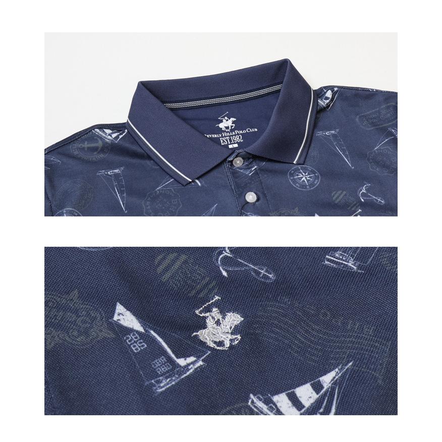 BEVERLY HILLS POLO CLUB（ビバリーヒルズポロクラブ） 総柄 半袖
