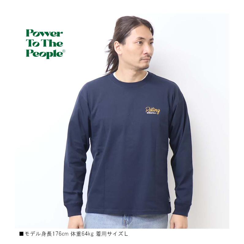 POWER TO THE PEOPLE パワートゥザピープル ワイン刺繍 長袖Tシャツ 長T ロンT メンズ 6301005 | POWER TO THE PEOPLE | 07