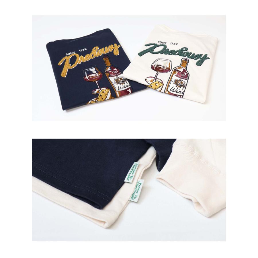 POWER TO THE PEOPLE パワートゥザピープル ワイン刺繍 長袖Tシャツ 長T ロンT メンズ 6301005 | POWER TO THE PEOPLE | 09