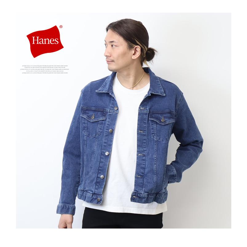 Hanes（ヘインズ） ストレッチ デニムジャケット Gジャン ジージャン
