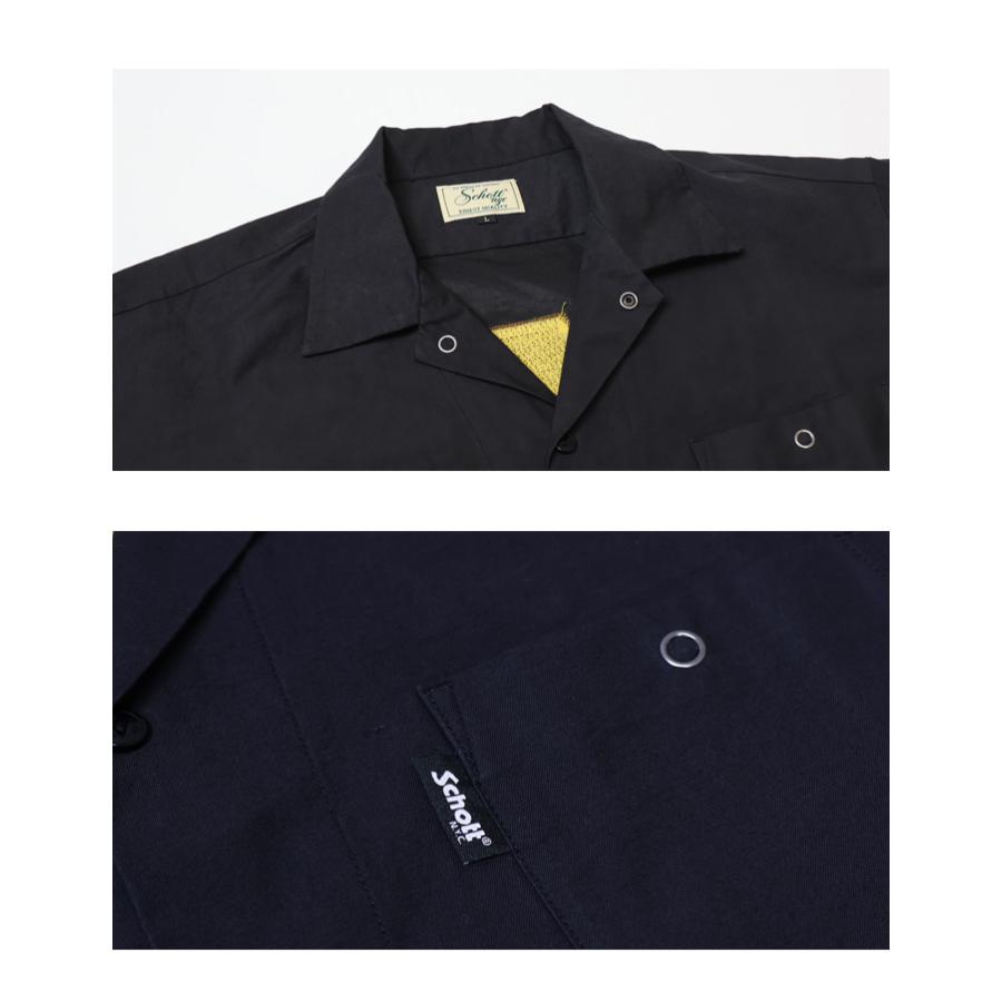 Schott N.Y.C ショット 刺繍 ワークシャツ ボーン イン